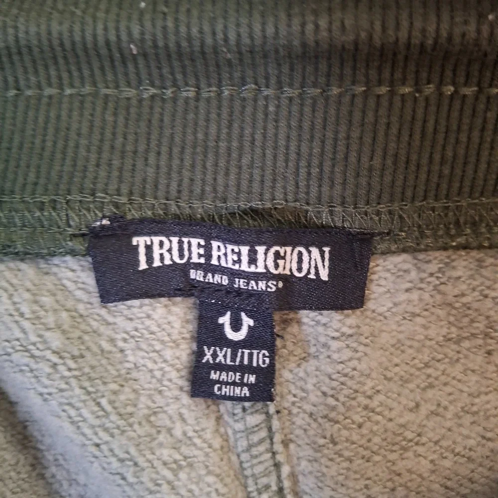 True Religion Camo Jogger Welt Men's 2XL (40x27) Green Camouflage Sweatpants